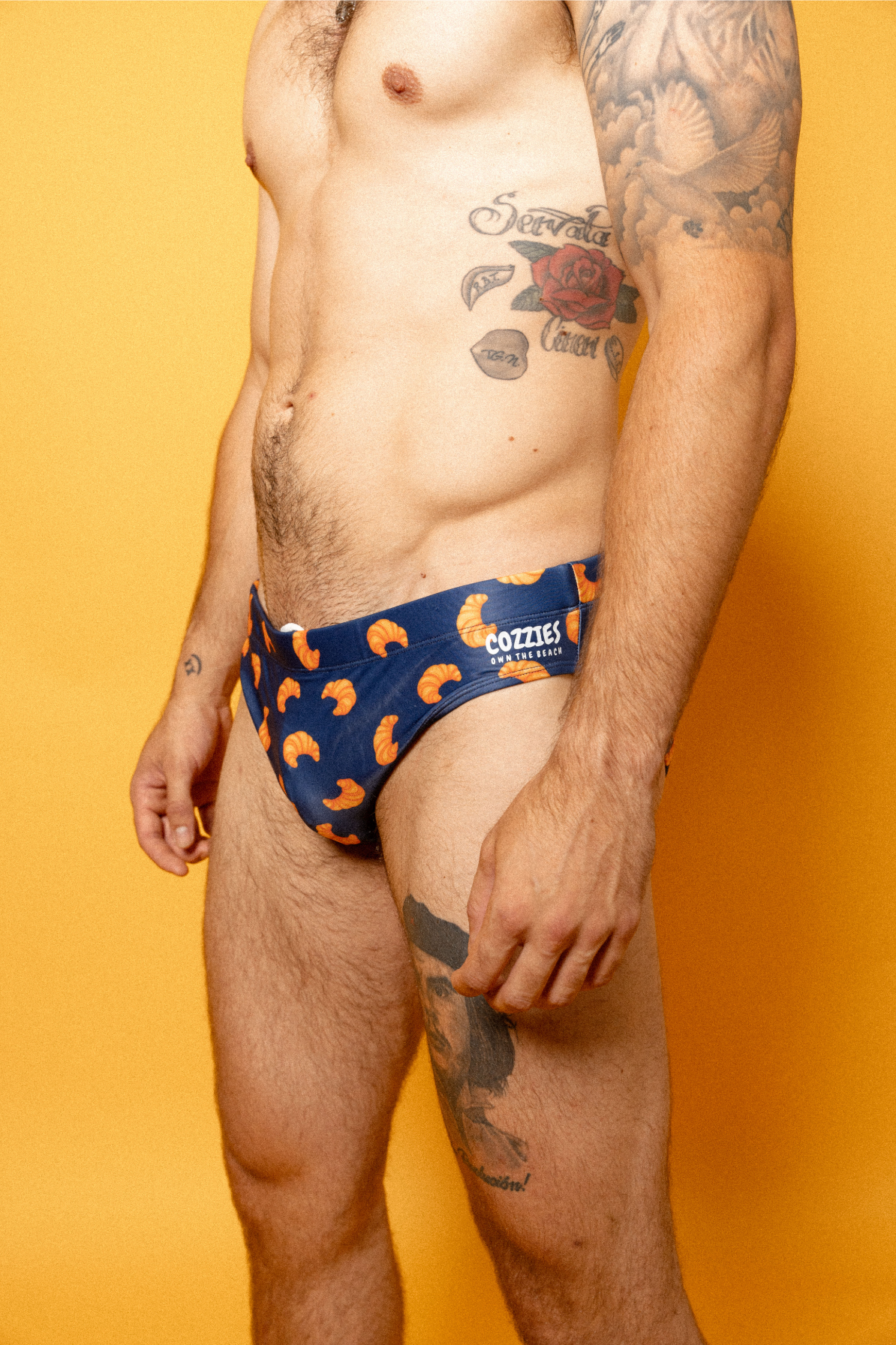 Cozzies Blue Les Crossaints Briefs